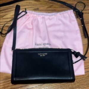 Kate Spade Black Crossbody Bag with Adjustable Strap